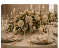 Mesa elegante para banquete